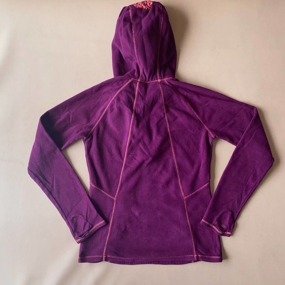 Athleta Fleece Pullover hoodie with embroidered details. Size XS - Picture 5 of 8